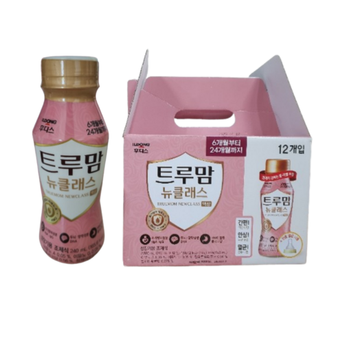 일동후디스 트루맘 뉴클래스 액상분유 2단계 + 전용 니플, 240ml, 3BOX