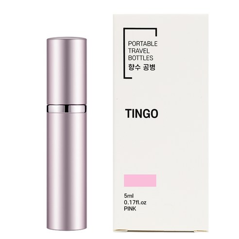 팅고 펌핑충전 향수공병 5ml, 핑크