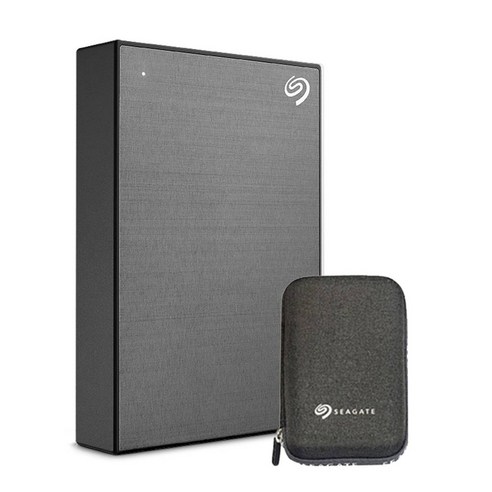 씨게이트 ONE TOUCH HDD 외장하드 + 파우치, 스페이스그레이, 5TB