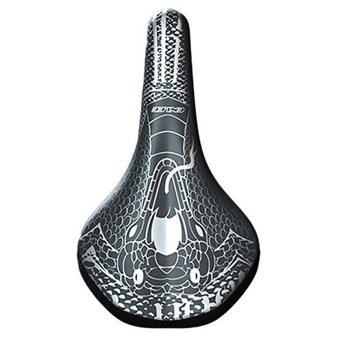 사이클링을 위한 방수 안장 좌석 완충기 연약한 보충 PU 가죽 좌석 덧대진 방석, 265x145x23mm., 뱀 머리