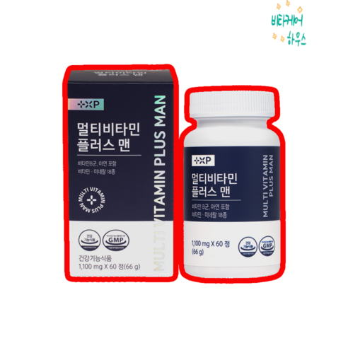 [B.C.H]흡연과 음주가 많은 남성을 위한 종합 영양 해결책, 1개, 60정