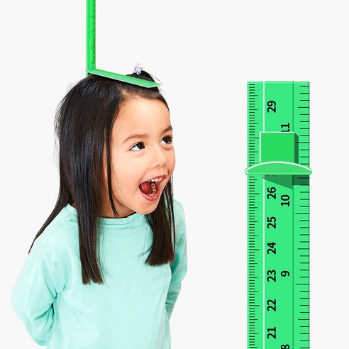 모두스마일 키재기 아기 어린이키 키재기자, 연두210cm, 1개