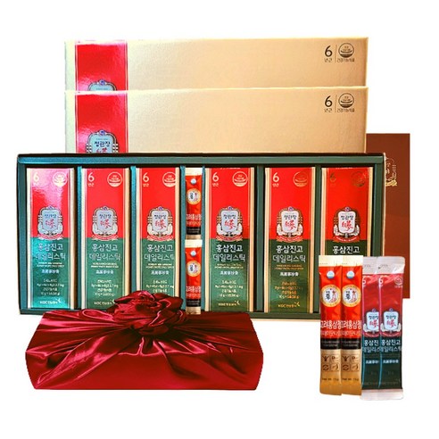 정관장 6년근 홍삼정 에브리타임 홍삼진고 스틱 60set 615ml+쇼핑백 추석 명절 부모님 면력 선물세트(보자기포함) 1개