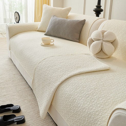 칙칙한 소파, 이젠 안녕! 꽃송이처럼 화사한 우리 집 거실 만들기 순면쇼파패드