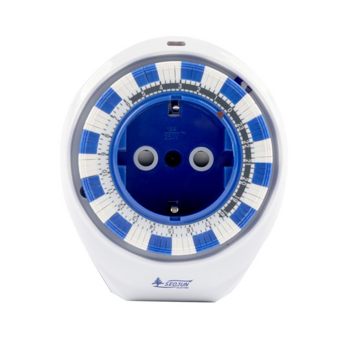 서준전기 기계식 타이머 콘센트 24시간 타임 스위치 간판 전기 절전 시간 아날로그 SJP-CR16H, 기계식 타이머콘센트 SJP-CR16H, 1개