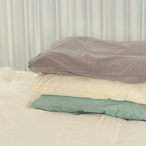 포근한 꿈결을 선사하는 에코 순면 우유베개 커버