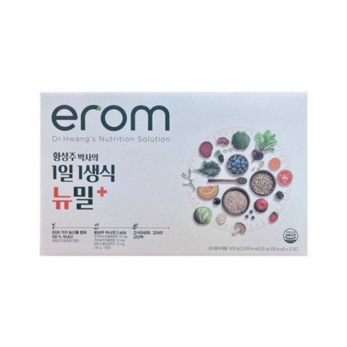 이롬 황성주 1일1생식 뉴밀 플러스 30g x 21포 6박스, 630g, 6개