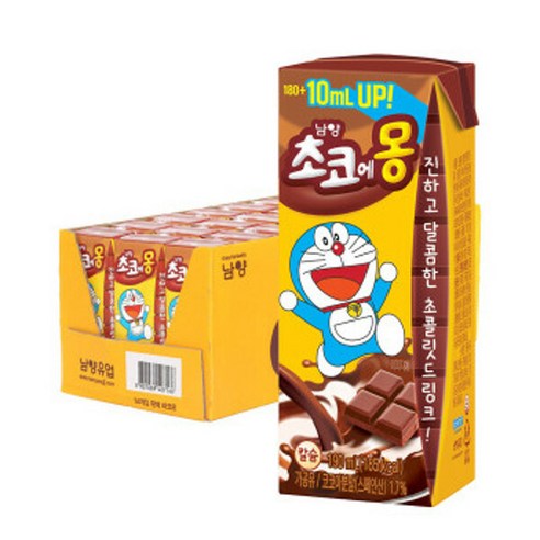 남양유업 초코에몽 190ml x 24개입, 단일사이즈, 24개