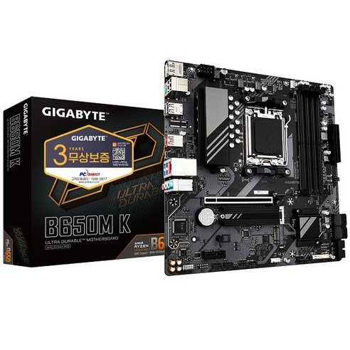 [GIGABYTE] B650M K 피씨디렉트 (AMD B650/M-ATX) (벌크)