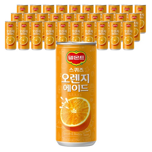 델몬트 스퀴즈 오렌지 에이드, 240ml, 60개 포도봉봉