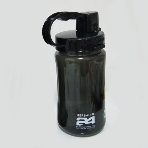 [XIG] 1000ml Herbalife 영양 스포츠 하이킹 물병 피트니스 밀짚 식품 등급 플라스틱 물병, allblack1000ml