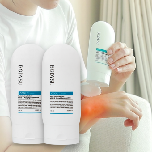 바디슈 식이 유황 크림 MSM, 튜브(쿨), 2개, 120ml
