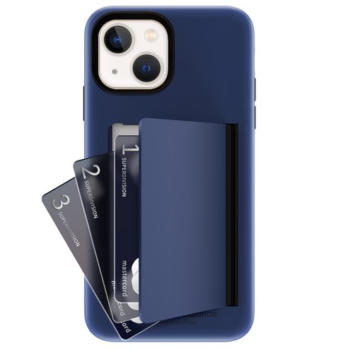 아이폰 케이스 지갑  슈퍼디비젼 밸런스 카드 범퍼 하드 휴대폰 케이스