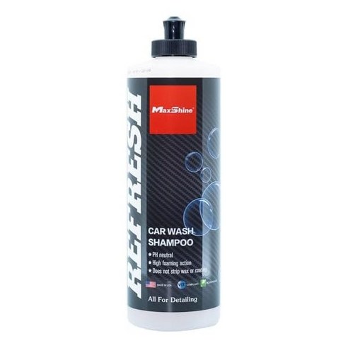워터리스 슈퍼폼 거품세차 실내외 카샴푸 3+1, 1개, 650ml 세차삼푸 15 Maxshine 리프레시 세차 샴푸 16oz – pH 균형 높은 발포 작용 스폿 프리 도장면 안전 (미국 배송), 1개