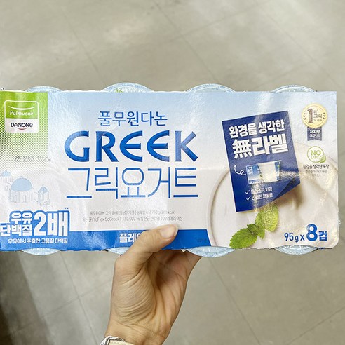 서울우유 그릭요거트 플레인 수제 프리미엄 무가당, 450g, 1개