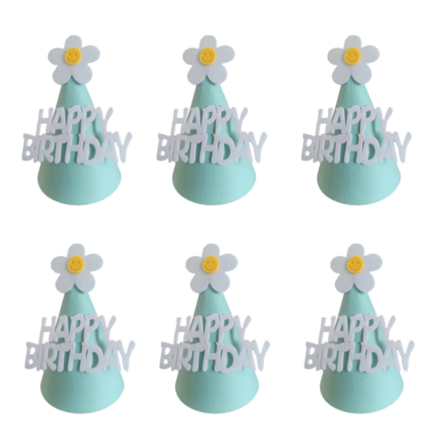베르트폴 생일고깔모자, 6개, 민트