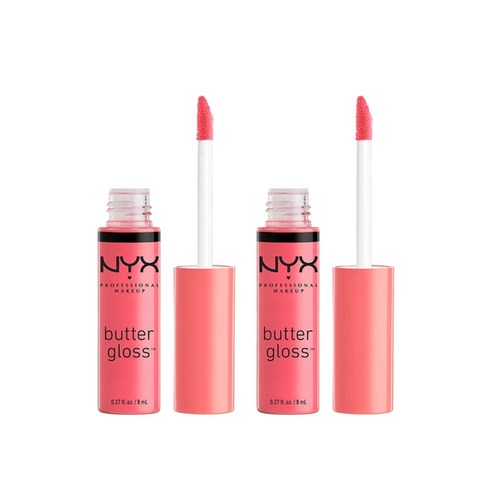 엔와이엑스 버터 립글로스 8ml, peaches and cream, 2개