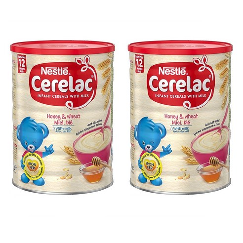 Nestle 네슬러 영국 세레락 밀 앤 꿀 유아 시리얼 12개월 이상 1kg 2팩 - 분말 | 쿠팡