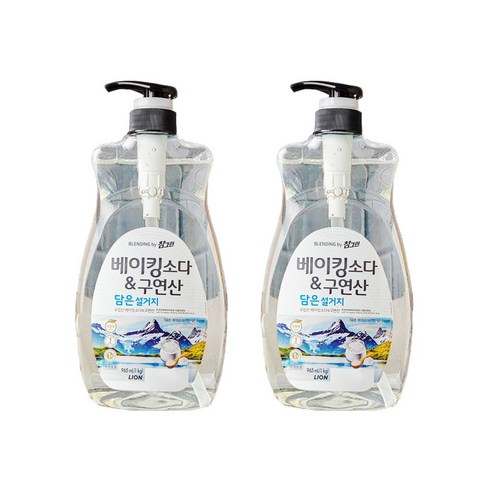 참그린 베이킹소다 & 구연산 주방세제, 965ml, 2개