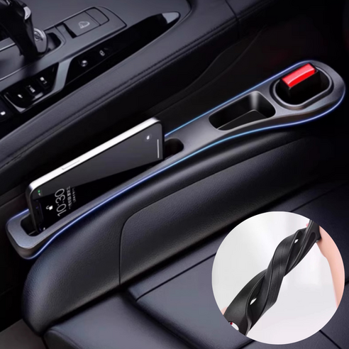 핏코드 전차종 호환 빈틈없이 수납 틈새쿠션 2P, 1세트, 블랙