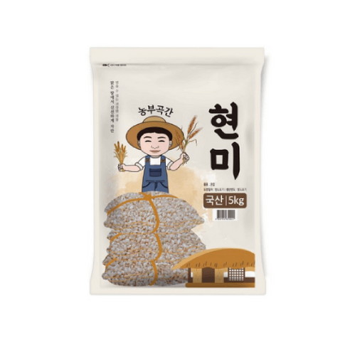 농부곡간 국산 현미, 5kg, 1개