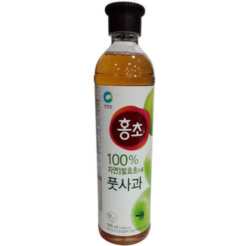 청정원 홍초 풋사과, 900ml, 12개