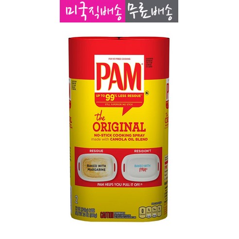 Pam Original Cooking Spray 팸 오리지널 카놀라 오일 블랜드 스프레이 680g[블랙멍키즈], 1팩