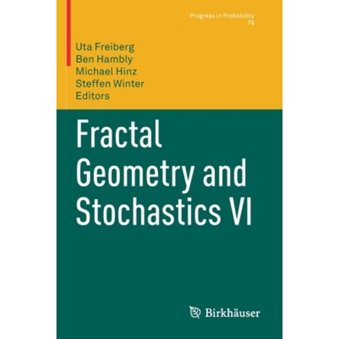 (영문도서) Fractal Geometry and Stochastics VI Paperback, Birkhauser, English, 9783030596514