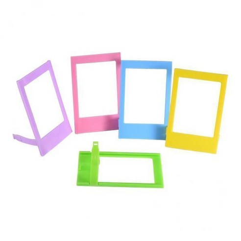 4x5 조각 미니 9 8 8 + 70 7s 90 등 인스턴트 카메라 필름 3 인치 용 다채로운 미니 사진 액자, 다색, 플라스틱