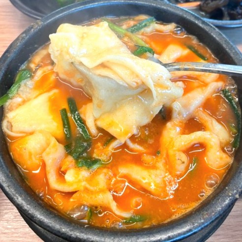 전국맛집 [봉평메밀마당] - 얼큰 손 수제비 6인분 / 생 수제비 장칼국수 맛, 1개, 1kg