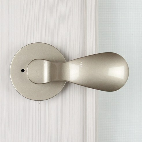 SD103 실버 방문손잡이/레바/도어락/몽돌3000L/문고리, 1개