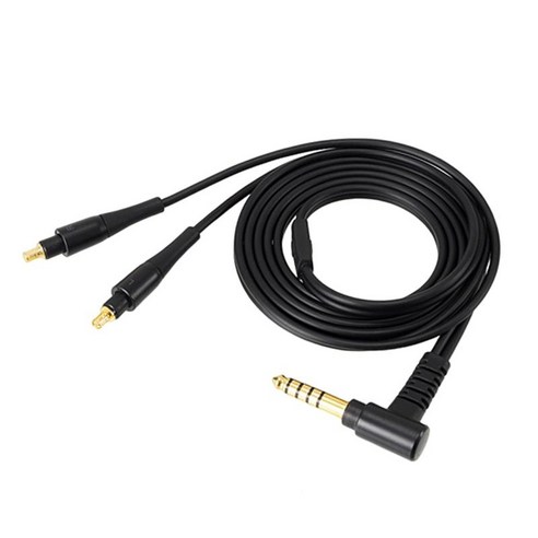 ATH-ESW950용 3.5mm/4.4mm 이어폰 케이블 하이파이 헤드셋 와이어, 블랙 3.5mm, {"사이즈":"1.25미터"}, {"수건소재":"플라스틱 및 전자 기기"}