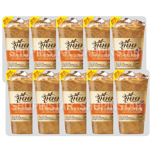 칸타타 파우치 아이스 카라멜마끼아또 230ml 50팩 190개