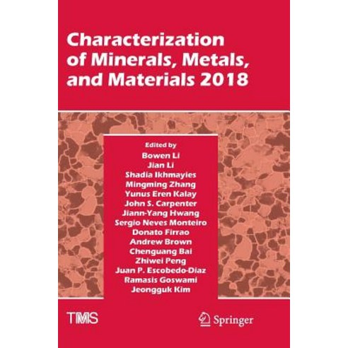 (영문도서) Characterization of Minerals Metals and Materials 2018 Paperback, Springer
