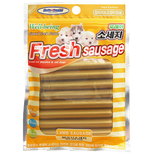 헬로도기 후레쉬 소세지 8개입, 양고기맛, 120g, 10개