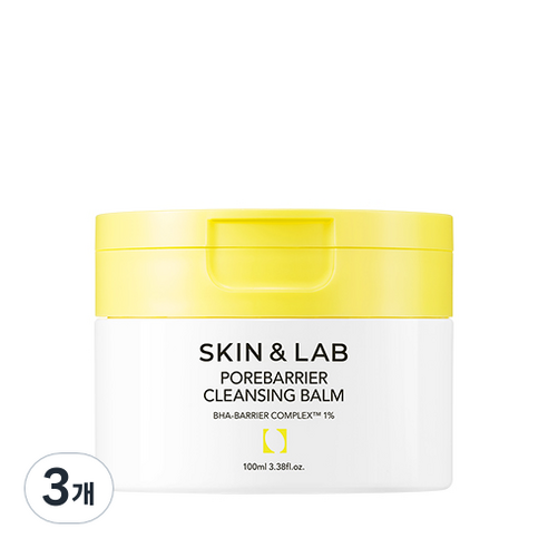 스킨앤랩 포어베리어 클렌징 밤, 3개, 100ml