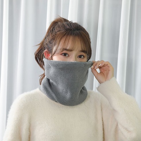 윤윤마켓 남녀공용 겨울 넥워머 방한 목토시, 그레이, 1개