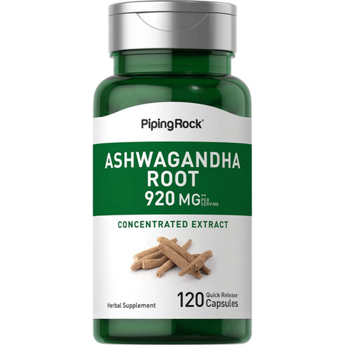 아쉬와간다 뿌리 4배 추출물 920mg Ashwagandha-Root 120캡슐 2개월분 허브 해외직구, 1개, 120정