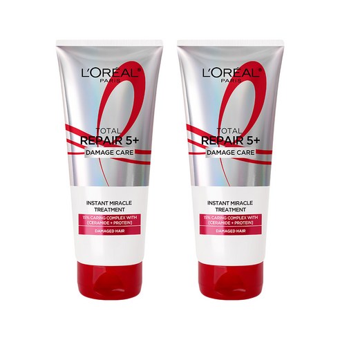 로레알파리 토탈 리페어 5+ 데미지 케어 트리트먼트, 2개, 170ml