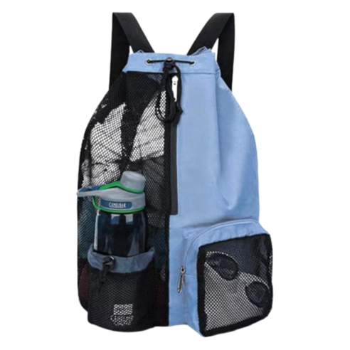 수영장에서 물건을 안전하고 편리하게 운반할 수 있는 리비움 백팩 메쉬 방수 수영가방 스윔백