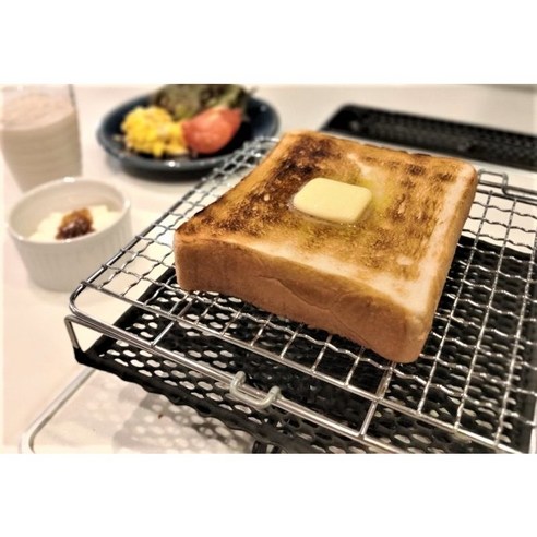 겉바속촉 직화 구이, 만넨 세라믹 석쇠 토스트 그릴 - 블랙으로 맛있는 순간을!