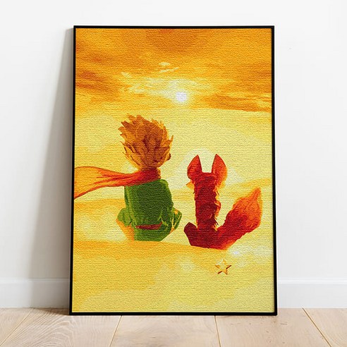 플레이어바웃 DIY 명화 그리기 세트 40 x 50 cm, 어린왕자와 사막여우, 1개