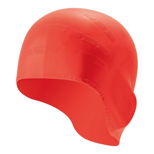 성인 수영 모자 남자 여자 실리콘 풀 모자 귀 보호 목욕 모자 긴 짧은 다이빙 순수 컬러 방수 모자, Orange