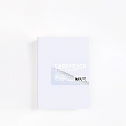 PaperPhant 두꺼운 최상급 마분지(Thick top quality cardstock) 로얄 아이보리 마닐라, 300g A5 100매