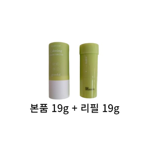 1+1 구달 맑은 어성초 진정 쿨링 선스틱, 2개