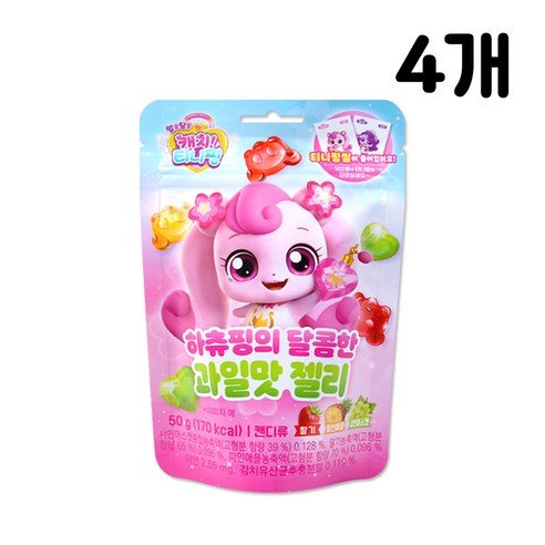 캐치티니핑 하츄핑의 달콤한 과일맛 젤리 / 2025년 9월 8일 까지, 1세트, 200g