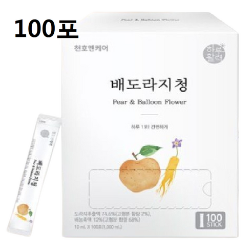 천호엔케어 배도라지청 10ml 100포 1개, 100개입, 5개