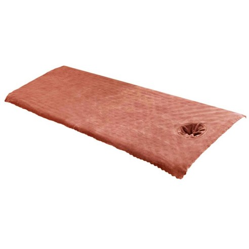 얼굴 호흡 구멍이있는 마사지 테이블 시트 커버/폴리 에스터 섬유/200x105cm/마사지 침대 용 재사용 가능한 새틴, 커피