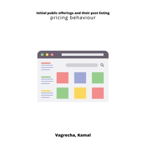 (영문도서) Initial public offerings and their post listing pricing behaviour Paperback, Infotech, English, 9780535529849