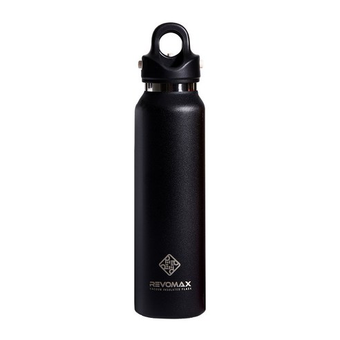 레보맥스v2 원터치 텀블러 대용량 보온보냉 REVOMAX 보온병, 16oz(473ml) 슬림 오닉스블랙